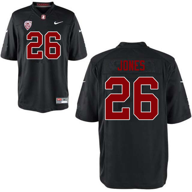 Men #26 Brock Jones Stanford Cardinal College Football Jerseys Sale-Black
